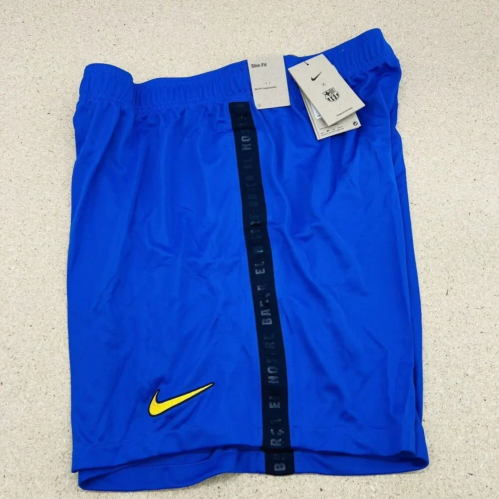 NEW XXL Barcelona Nike 2021/22 Third Stadium Performance Shorts Blue DB5910-405